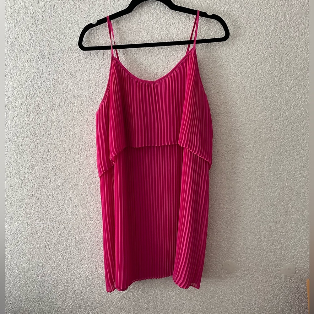 BCBGeneration Pink Pleated Dress